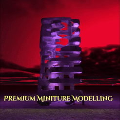 Tower-3.gif STL file Highrise Tower - Bombed Husk・3D printer design to download