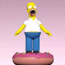 bloggif_6155e37b6d943.gif STL file Homer Simpson drooling / homer simpson drooling・3D printer model to download