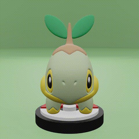 🐉 Pokemon No. 387-395 Turtwig, Grotle, Torterra, Chimchar, Monferno ...