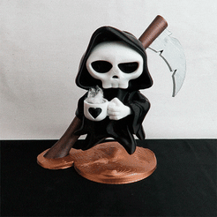 02-GIF-DEATH.gif Archivo STL HAVE A NICE DEATH FANART・Modelo para descargar y imprimir en 3D