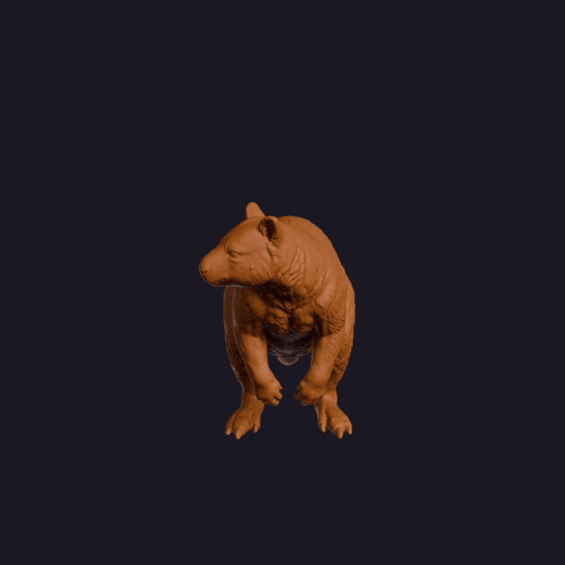 Realistic Tree Kangaroo Looking Side Animal Sculpture