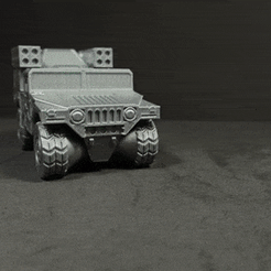 HumveeAvengerGif.gif Archivo STL Humvee Avenger・Plan imprimible en 3D para descargar