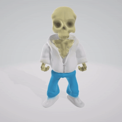 skulll-1.0.gif STL-Datei young skull Teenager skeleton・3D-druckbares Modell zum Herunterladen