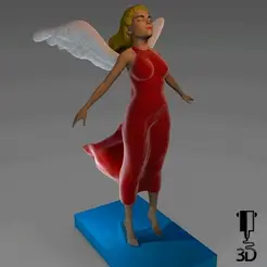 ezgif.gif STL file Angel・3D print object to download