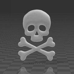 pirateskull.gif Download 3MF file pirate skull • Object to 3D print, syzguru11