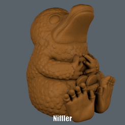 Niffler.gif STL-Datei Niffler (Easy print no support)・Design für 3D-Drucker zum herunterladen
