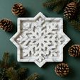 513.gif Christmas Snowflake Tray