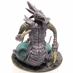 myGif.gif STL file Wastrilith Demon/Fiend - 28MM D&D MINIATURE・3D printing template to download