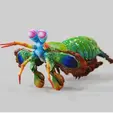 Mantis-Shrimp-3d-VRML.gif Mantis Shrimp VRML Color 3d print & STL  -stomatopods