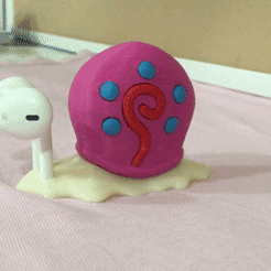 IMG_1185.gif STL file Gary the snail headset holder・3D printable design to download