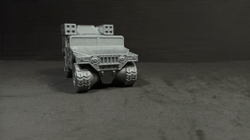 Humvee Avenger - Print in place