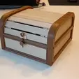 coffre_vis.gif Magnificent wooden drum chest - Magnifique coffre en bois à motif tambour