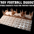 6.gif 3D FANTASY FOOTBALL DUGOUTS VOL 1 Kickstarter "Poop Bowl" Sample