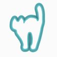 cat___.gif 3D file cutter for polymeric clay in three dimensions in the shape of an ironing cat・3D printing design to download