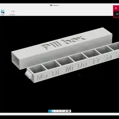 Autodesk-Fusion-360_2021.12.22-20.16_1.gif STL file Pill Box, Pill Box・3D print design to download