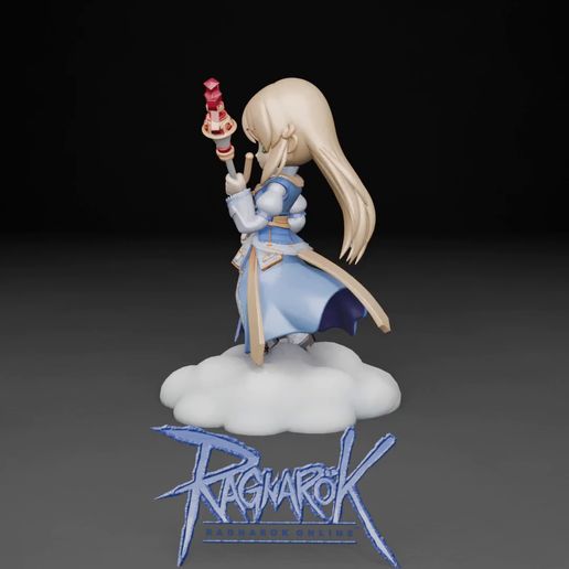 V1.mp4 High Priest Chibi from Ragnarok Online on her mystical cloud / High Priest Chibi from Ragnarok Online on her mystical cloud ☁️✨😇