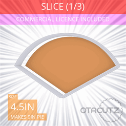 1-3_Of_Pie~4.5in.gif 3D file Slice (1∕3) of Pie Cookie Cutter 4.5in / 11.4cm・3D printing model to download