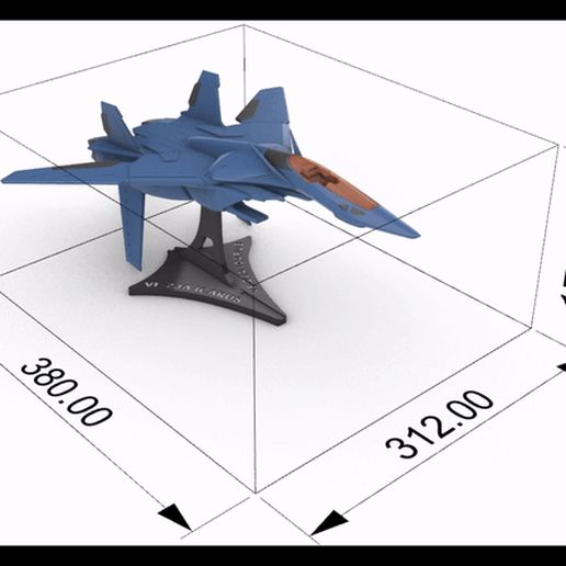 VdeosemttuloFeitocomoClipchamp-ezgif.com-video-to-gif-converter.gif ROBOTECH MACROSS VF-2JA ICARUS 1:42