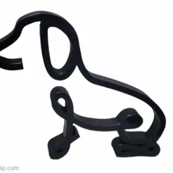 Dog-line.gif Линейная скульптура "Собака Арла