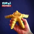 Flexi Starfish.gif STL-Datei Niedlicher Flexi Print-in-Place Seestern herunterladen • Modell für 3D-Drucker, FlexiFactory