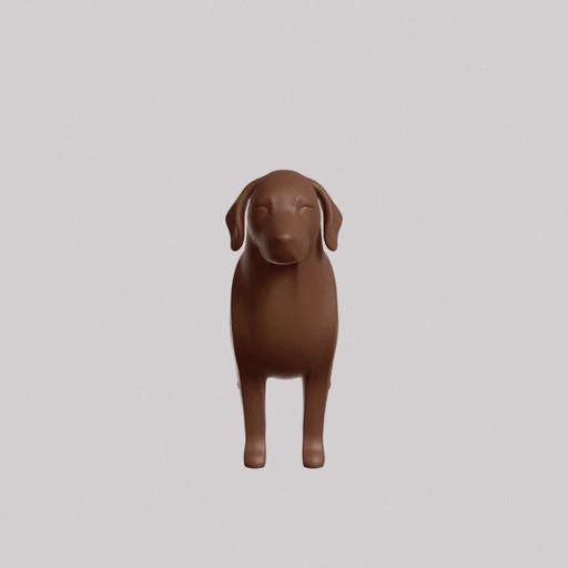 Minimalist Golden Retriever Sculpture