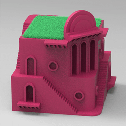 casas-macetas.2112.gif Fichier STL POT À CRAYONS ARQ ARQUITECTURE・Modèle pour imprimante 3D à télécharger