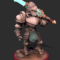 Knight_Turn.gif Archivo STL Caballero de la Energía・Objeto para impresora 3D para descargar