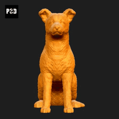 514-Collie_Smooth_Pose_04.gif Archivo STL Collie Perro Liso Impresión 3D Modelo Pose 04・Diseño para descargar y imprimir en 3D