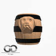 Comp-1.gif STL-Datei Bernhardiner Hund Kopf Werkzeugkasten kostenlos・3D-Druck-Idee zum Herunterladen