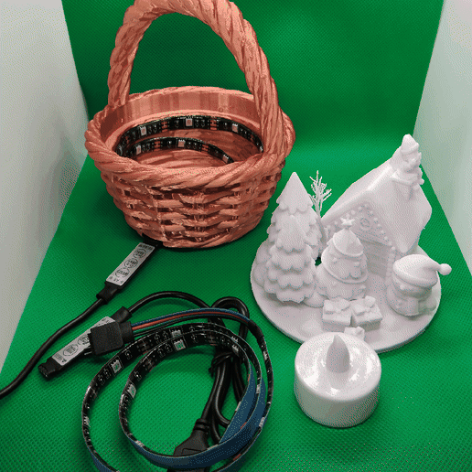 Christmas basket - 3D model önizlemesi