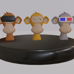 0001-0100-1.gif Download STL file Bored Ape Toothpaste Cap • 3D printing object, ThePsyMarcos