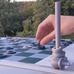 gif-chess-Cults.gif Download free file Travel Chess Tube • 3D printer object, 3D-mon