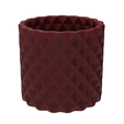 Special_Small_squares_Bowl.282-min.gif SMALL SQUARES FINNED CYLINDERICAL VASE - POT - PENCIL HOLDER OR PLANTER