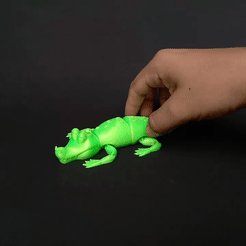 Video.Guru_2021-1613849769435.gif Télécharger fichier STL flexi print alligator vert • Design imprimable en 3D, TRex