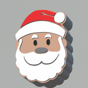 —— 3D file 3pc Santa Claus Bath Bomb Mold・Model to download and 3D print, CraftsAndGlitterShop