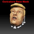 Donald-trump_Face-Mask02.gif STL file Donald Trump caricature HD STL & VRML Color format face mask・3D printing design to download