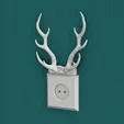 IMG_0472_MOV_AdobeExpress.gif Creative Phone Holder While Charging ( Deer Antlers )