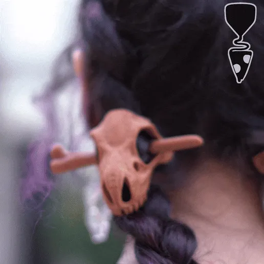 dinosaurio.gif DINOSAUR SKULL HAIRPIN