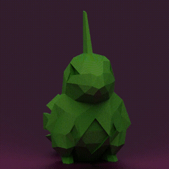 0001-0156-12.gif Download STL file Larvitar Low Poly • 3D print object, madDoctor