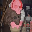 iscream1.gif I Scream Cone PRINT IN PLACE Ice cream monster by Pretzel Prints Skull dessert