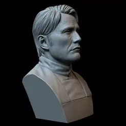Galen.gif 3D file Galen Erso (Mads Mikkelsen) from 'Rogue One: A Star Wars Story'・Template to download and 3D print