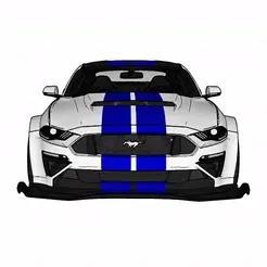 Ford-Mustang-GT.gif STL file Ford Mustang GT・3D printing idea to download