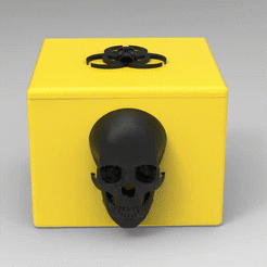 GIFTemp_1680.gif Archivo STL gratuito Box Skull・Objeto para descargar e imprimir en 3D