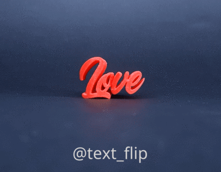 ezgif.com-add-text.gif Fichier STL Retournement de texte - Amour・Modèle à télécharger et à imprimer en 3D, master__printer
