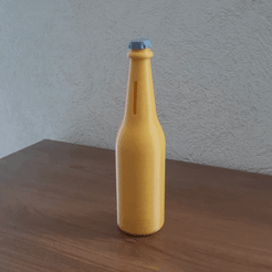 Botella_alcancia_cover.gif STL-Datei Alcancia-Flasche・Design für den 3D-Druck zum Herunterladen