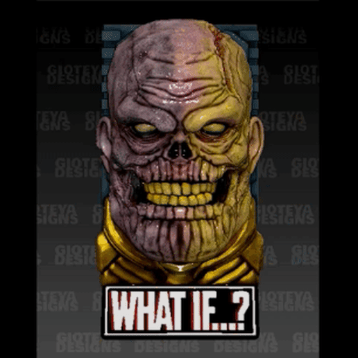 Thnos.gif STL file WHAT IF Thanos Zombie Magnet・3D printing design to download, GioteyaDesigns
