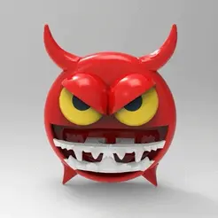 diable.gif Free STL file smiley devil looper・Object to download and to 3D print