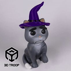 Halloween-Lovely-Angry-Cat-GIF.gif Бесплатный STL файл Halloween Lovely Angry Cat - Hat・3D-печатная модель для загрузки, 3DTROOP