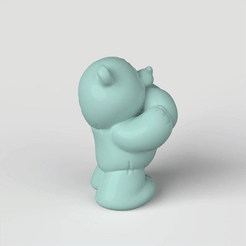 Teddy.13.gif Файл STL 3D модель STL Плюшевый мишка игрушка・Дизайн для загрузки и 3D-печати, 3DcncUNIQUE