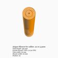 unf12-55-390-60mm-4.gif Airgun silencer UNF 1/2 threads .22 caliber 5.5mm 60, 70 and 80mm